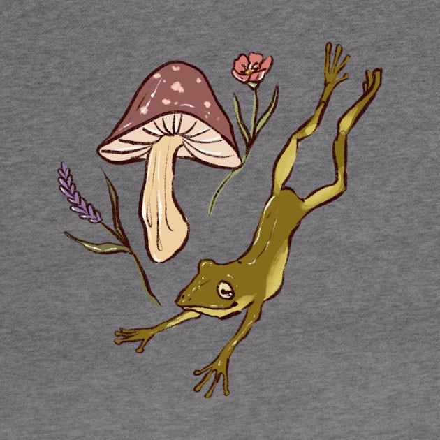 Frog and mushroom by Queer Deer Creations